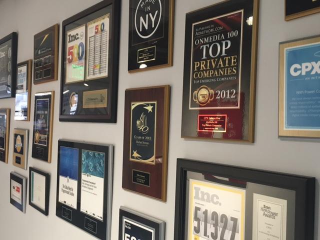 CPXi Awards Wall