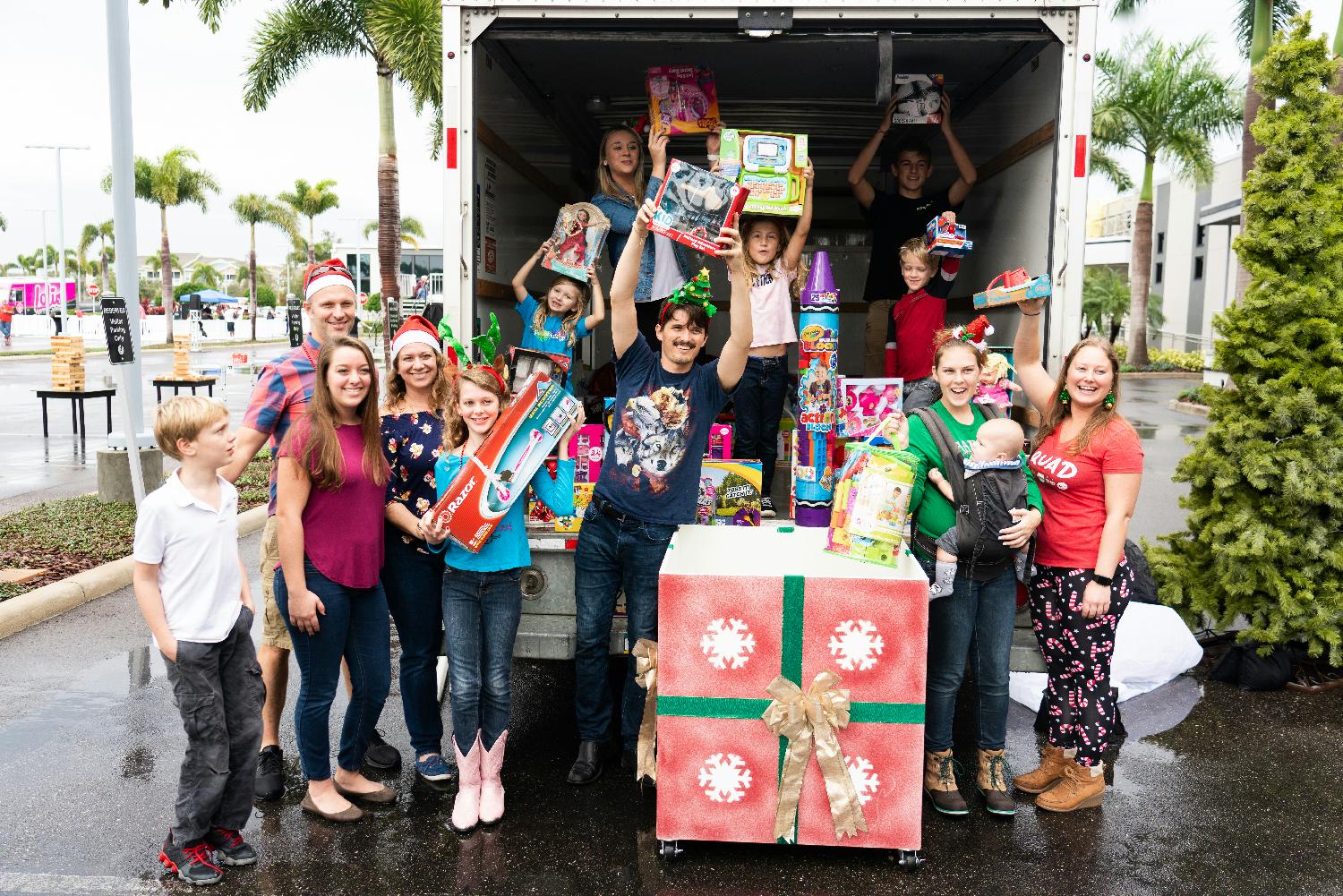 Our 2019 family-focused Winterfest event featured an ice skating rink, snow sledding, and more to Florida! 