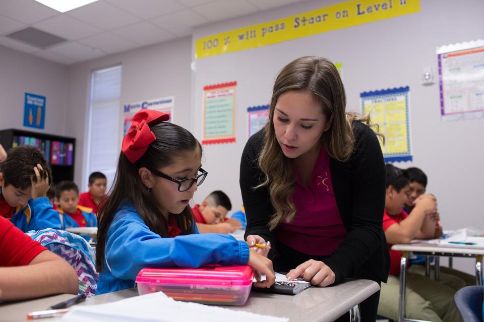 Here we see one of our IDEA math teachers getting students excited about learning about how time works.