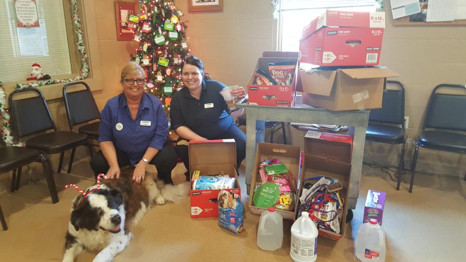 Associates at our Zanesville, OH donating the goods they collected for a local Animal Shelter during our Annual Let’s Give Back event.