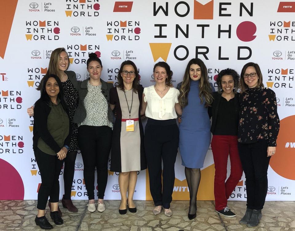 Our Women at Oliver Wyman delegation attending this year’s Women in the World Summit. The summit presents powerful new female role models whose personal stories illuminate the most pressing international issues.