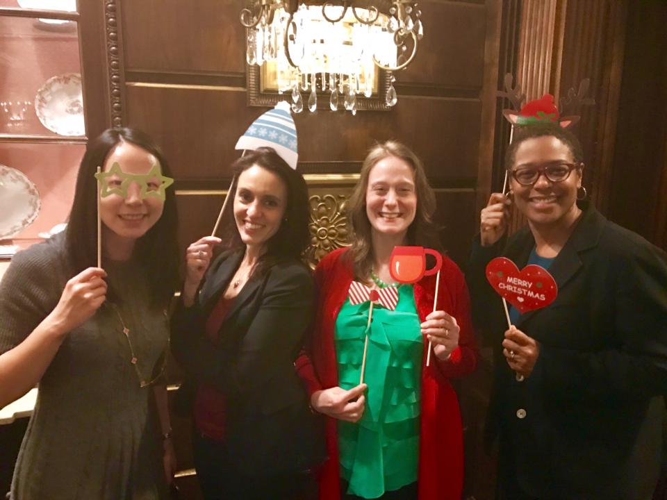Employees at holiday party - December 2016.