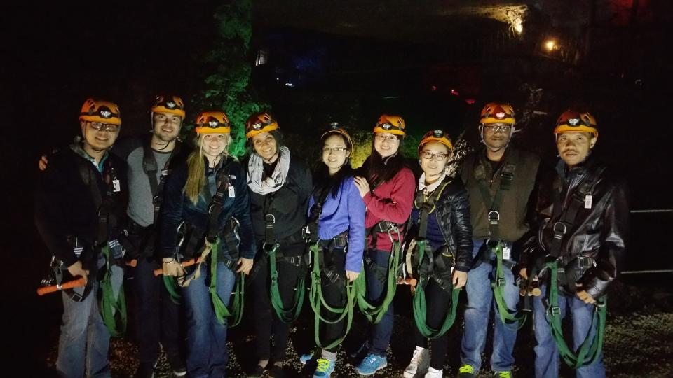 Zip Lining - Mega Caverns - Samtec International Conference