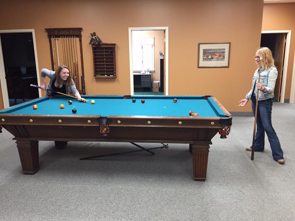 Fun Friday Playing Pool