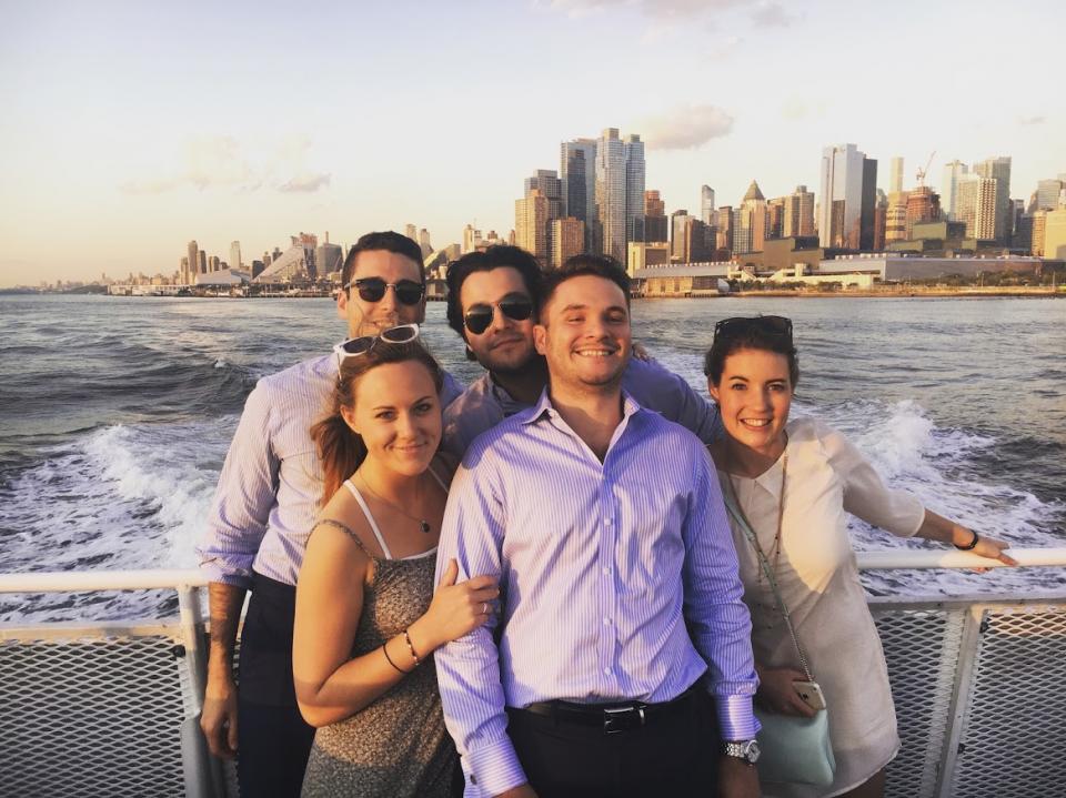 Team social on the Hudson