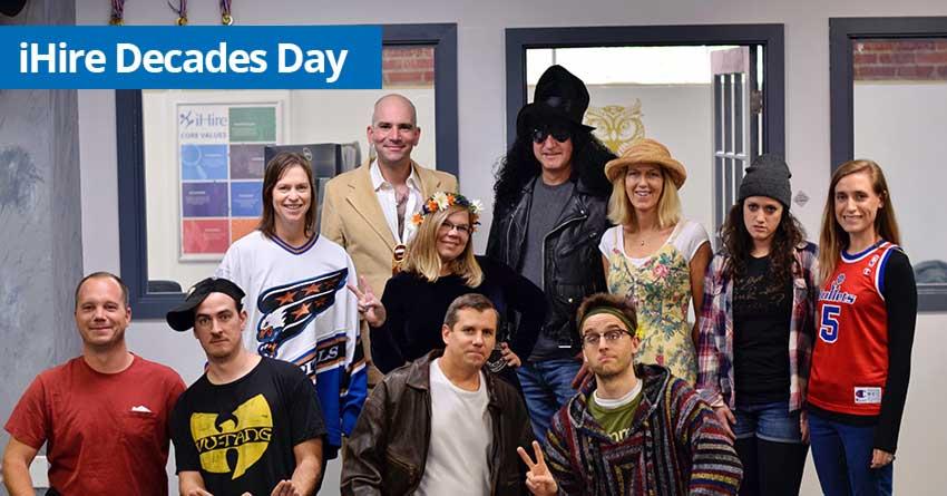 Decades day during iHire's annual Spirit Week.