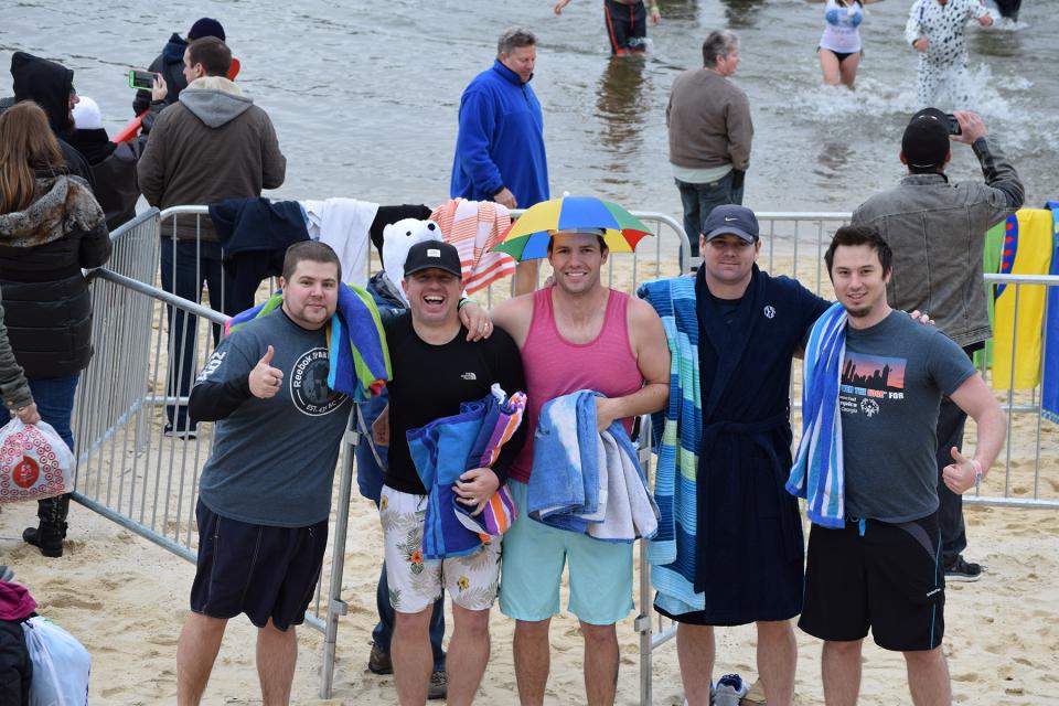 After the Polar Plunge. Freezing Smiles