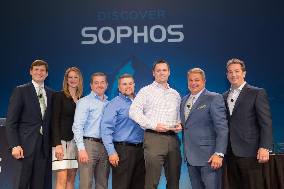 Orion Team Accepting Sophos Rookie Partner of the Year