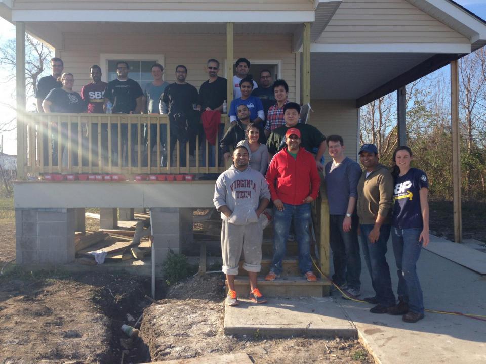 Function1's Habitat for Humanity team outside of the house we helped build in New Orleans during our 2013 Annual retreat.