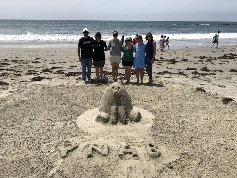 Boat races at our retreat in Laguna Beach