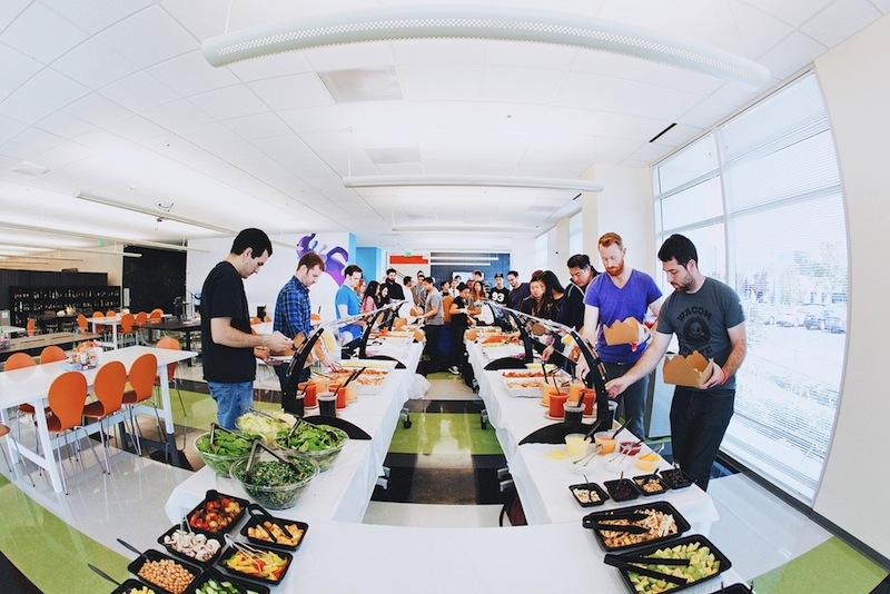 Daily catered buffet lunch and dinner.