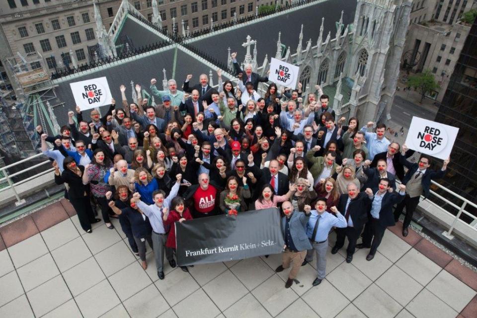 Frankfurt Kurnit celebrates  Red Nose Day