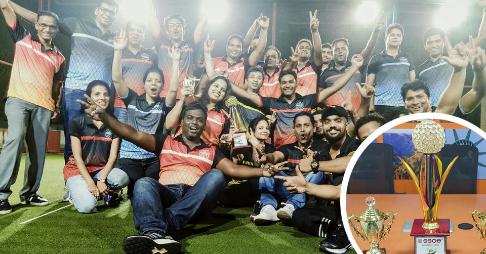 SSOE’s India office’s Employee Club organized a box cricket league for employees to enjoy some friendly competition outside of work. Four teams of seven battled for the coveted trophy, but the Mumbai Dominators played a very good innings and achieved top honors.