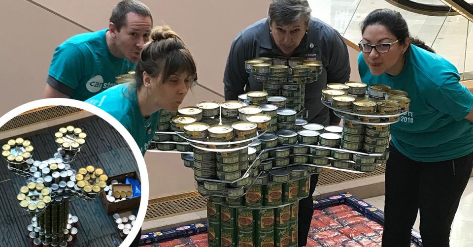 SSOE’s Portland office volunteered for Canstruction Portland—a nonprofit that hosts competitions of inventive sculptures made entirely out of cans of food to benefit the Oregon Food Bank. They created a Benson Bubbler, Portland’s signature, iconic drinking fountain.