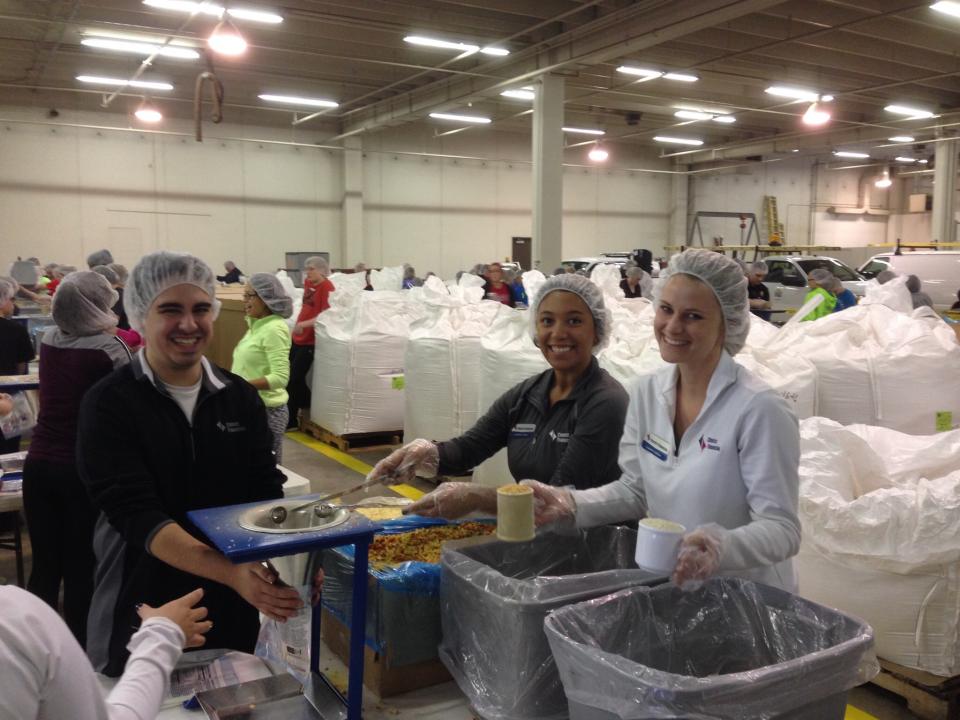 Volunteering for Feed My Starving Children