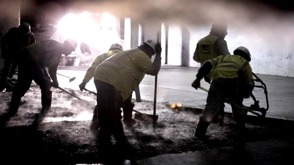 Men working in the field