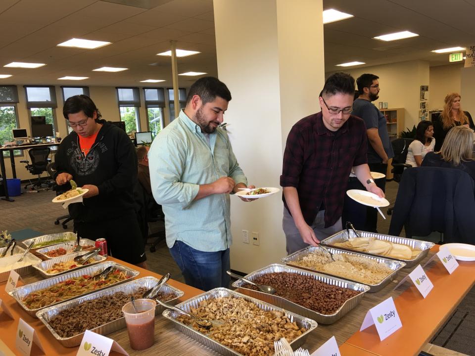 Catered lunches at our all-hands meetings