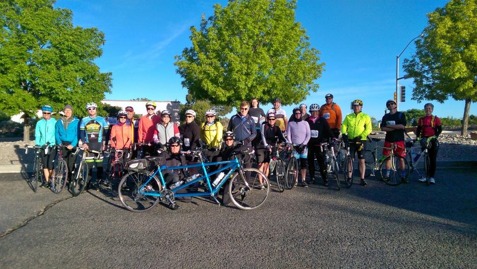 Public Health Division Director, Mark Williams and staff participants in the annual Santa Fe Century Bike Ride