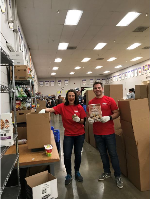 Giving back during a Vermilion Day of Caring at the Food Bank of the Rockies.