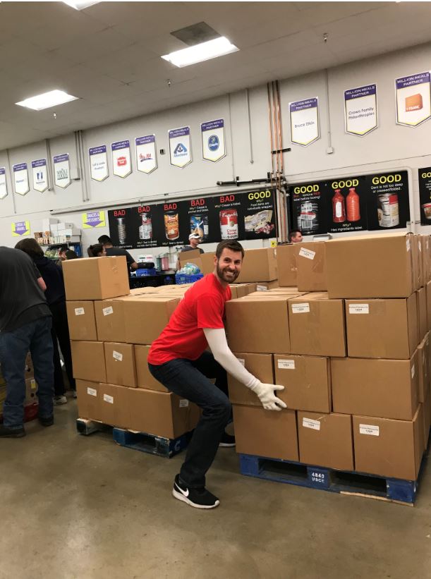 Giving back during a Vermilion Day of Caring at the Food Bank of the Rockies.