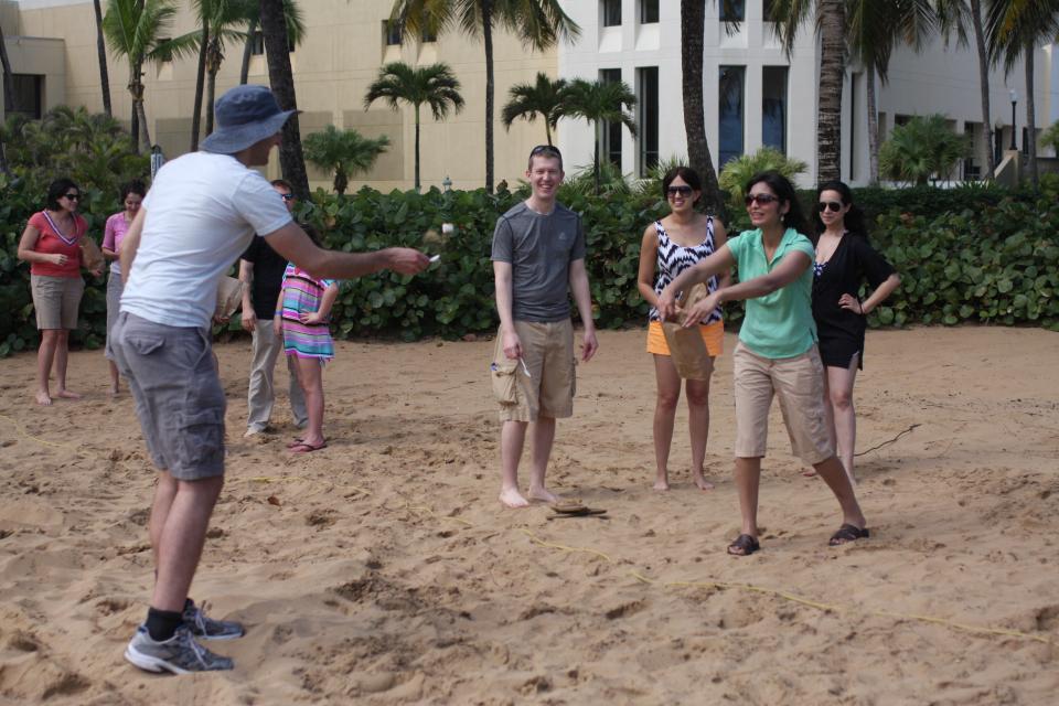 Beach activities during C1 company meeting in Puerto Rico