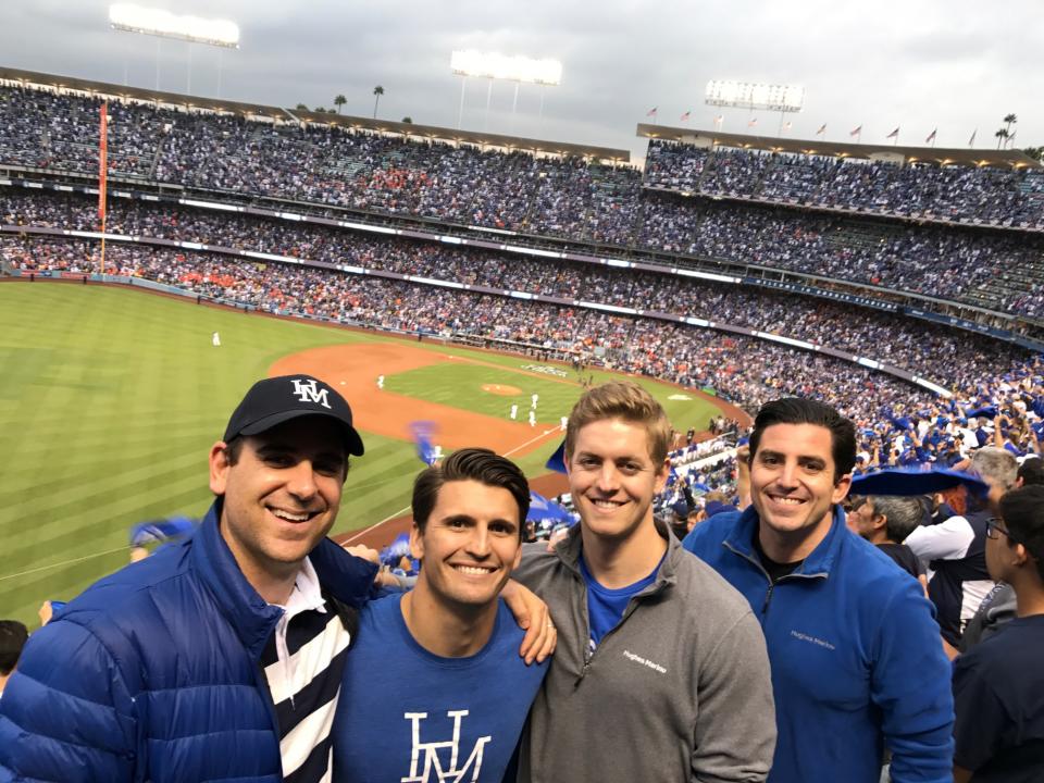 Hughes Marino team members sported their #hughesmarinogear at Game 6 of the World Series at Dodger Stadium!