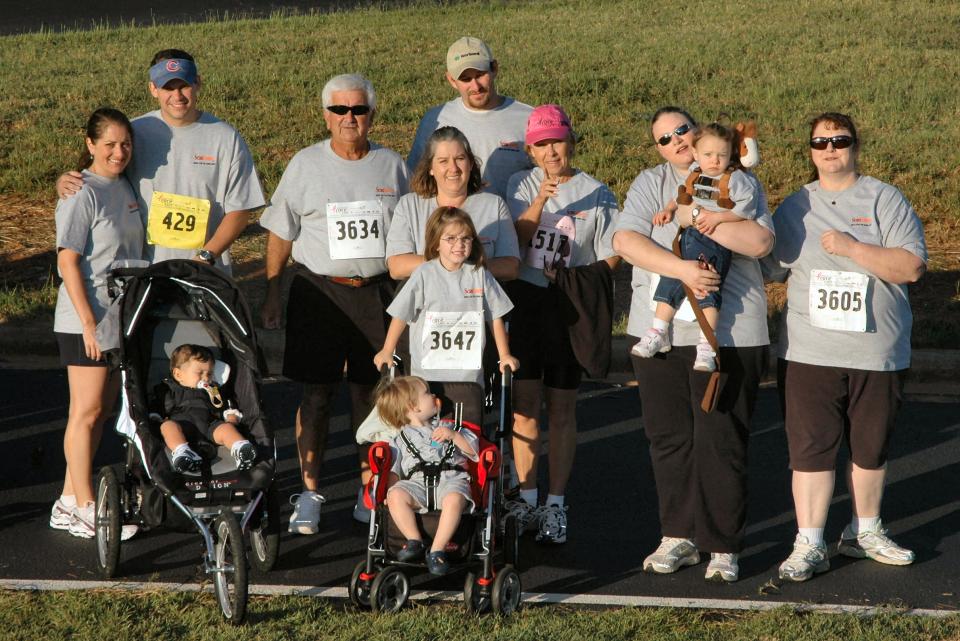 ScanSource families participating in Greenville's Race for the Cure run to support breast cancer.