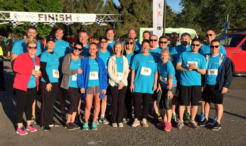 “ScanSource employees participating in a local 5k to support children in need” 