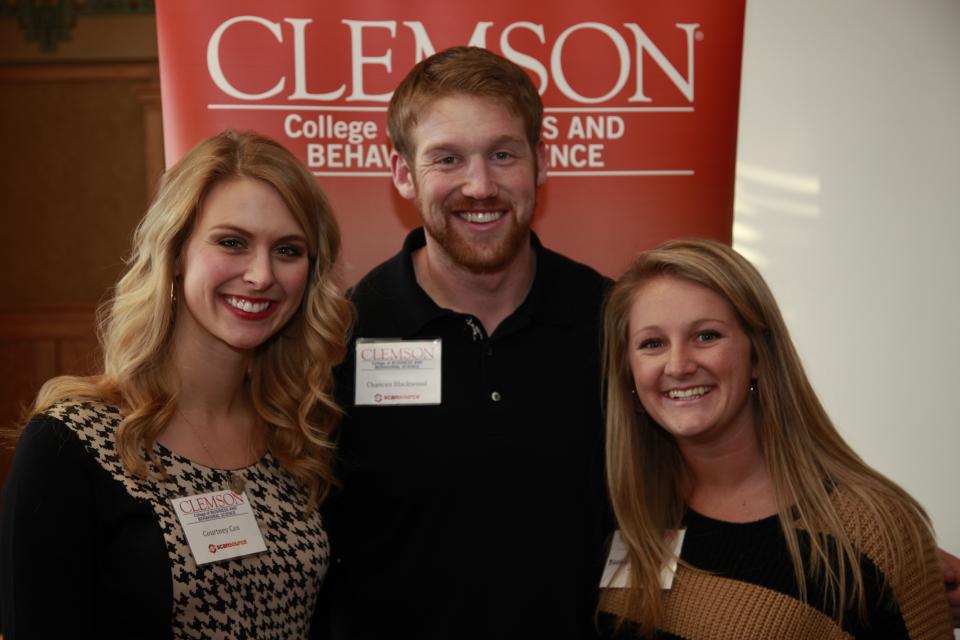 Employees enjoying telling students about ScanSource at one of their Clemson University job fairs. ScanSource attracts talent from local universities and beyond.