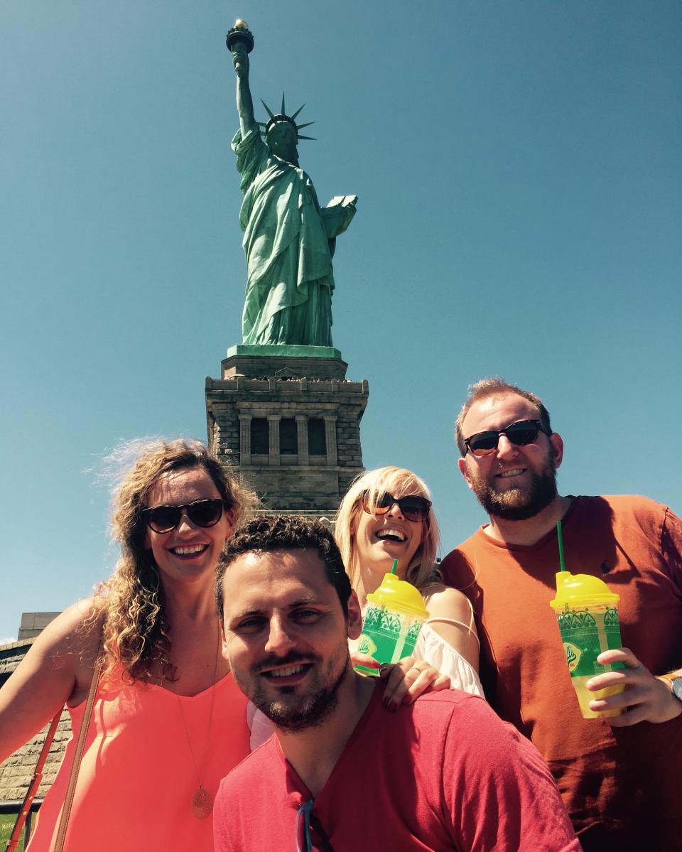 Some of the UK team visiting NYC