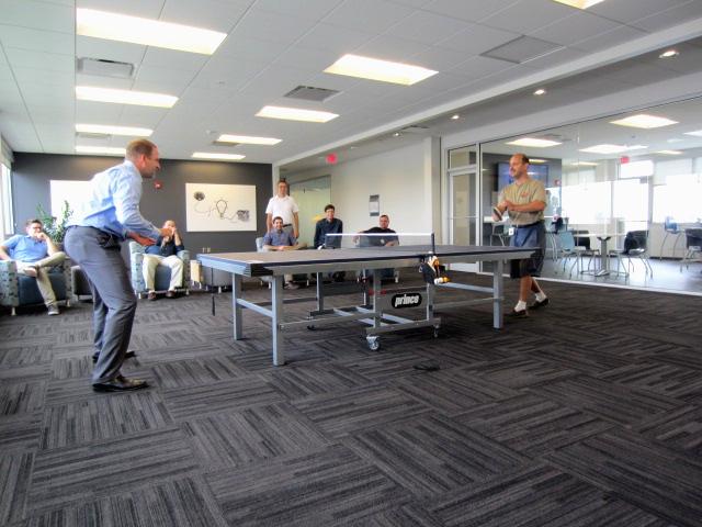 Enjoying a Game of Ping Pong