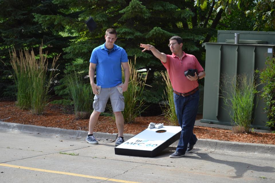 McClure team members in Columbia, Missouri compete in Float Your Boat competition.