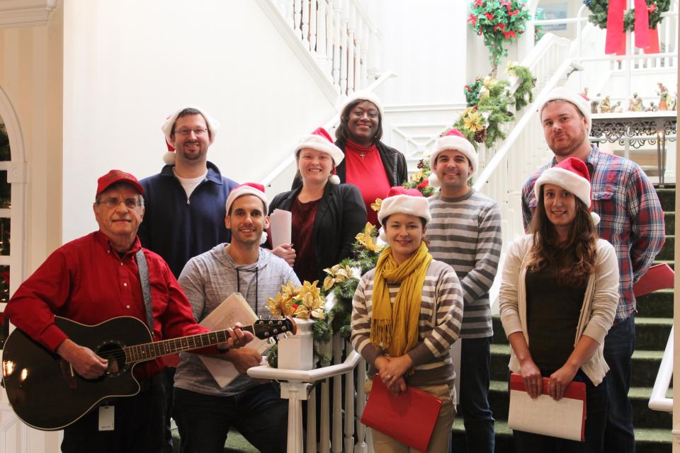 Caroling at Senior Living Facility