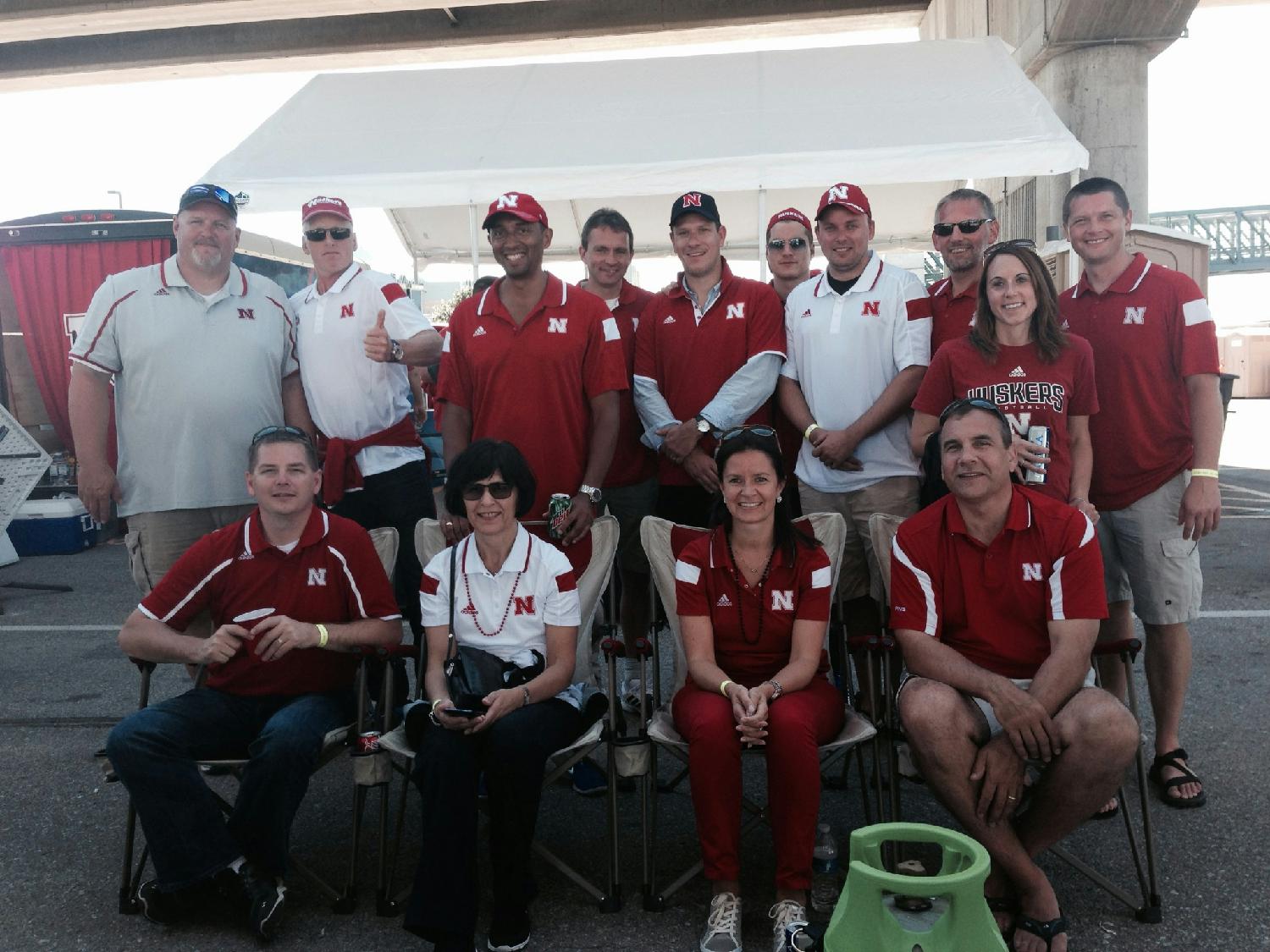 In Nebraska, we tailgate before the big Husker game! 