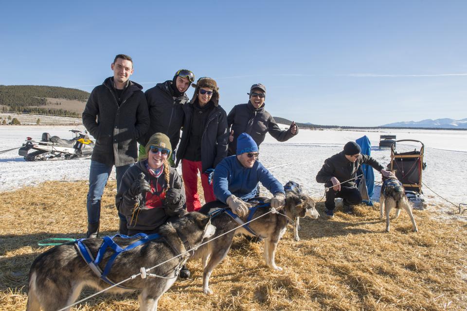 Dog sledding in Vail