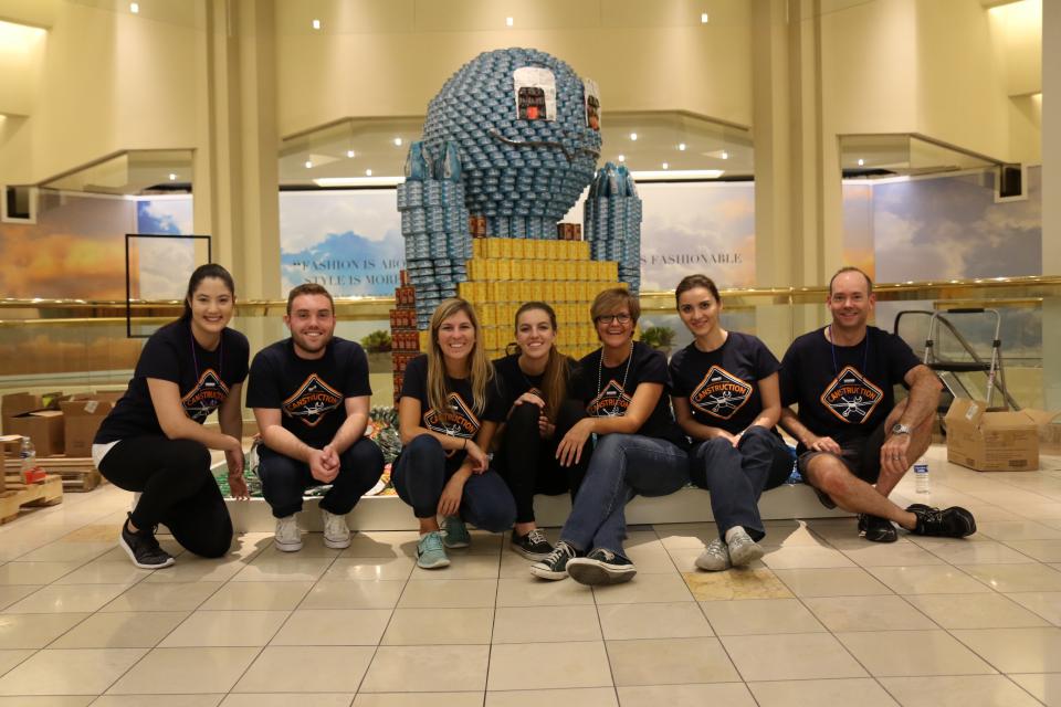 Santa Anna office CANstruction contest