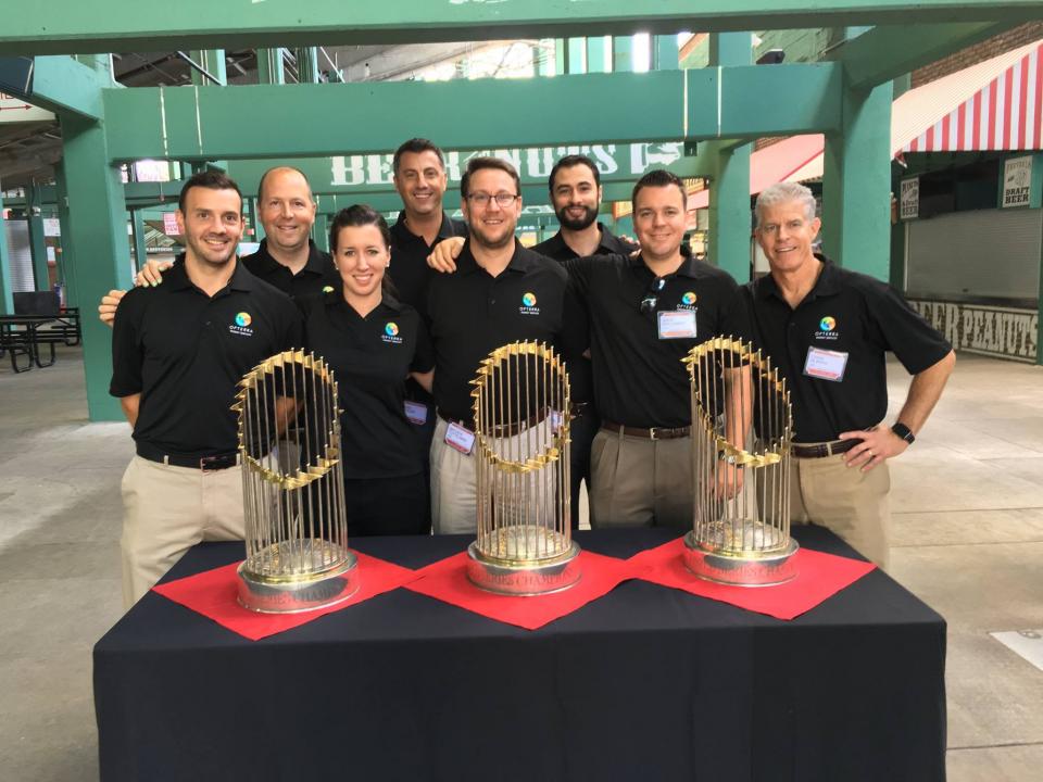 We learned a lot about the future of energy efficiency at ENGIE's Energy Revolution event on Friday from thought leaders representing Boston Properties, Ahold USA, and Eversource Energy - plus, we got to meet Jim Rice AND pose with the Boston Red Sox's World Series trop