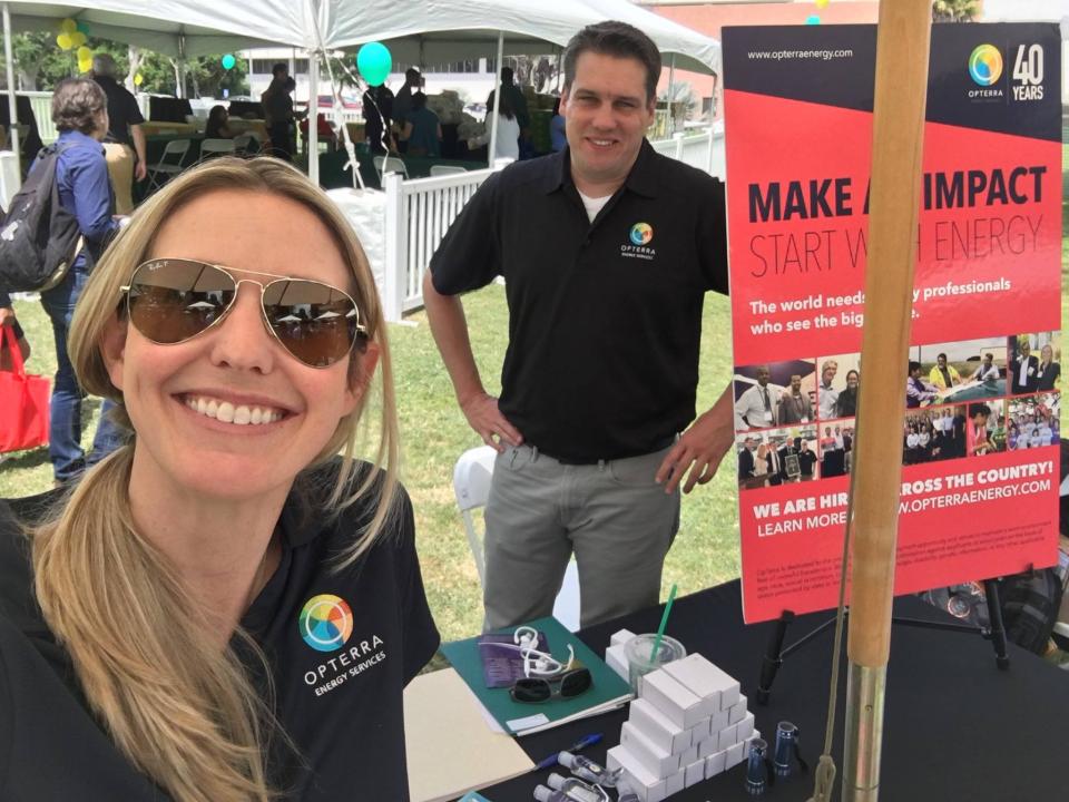 OpTerra teams like Sarah and Jonathan, Senior Project Managers in SoCal, are looking for great engineering talent at a university near you!