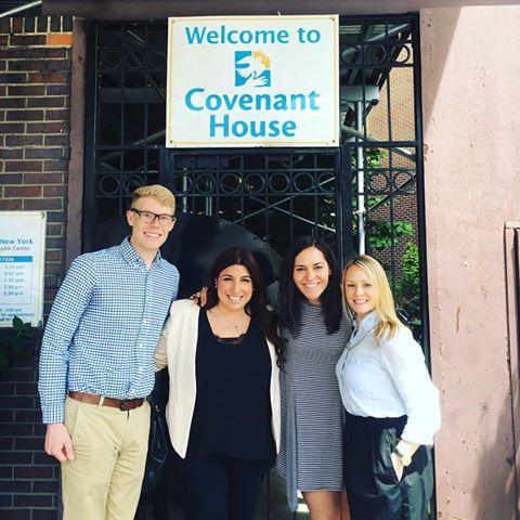 The team spent some time at @CovenantHouse conducting mock interviews.