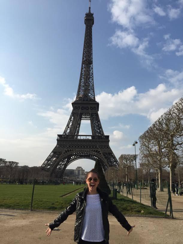 Megan on a fantastic FAM trip to Paris - world travel comes with the job!