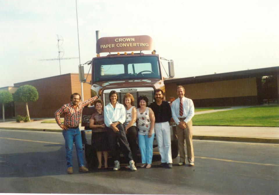 My dad and his first Customers