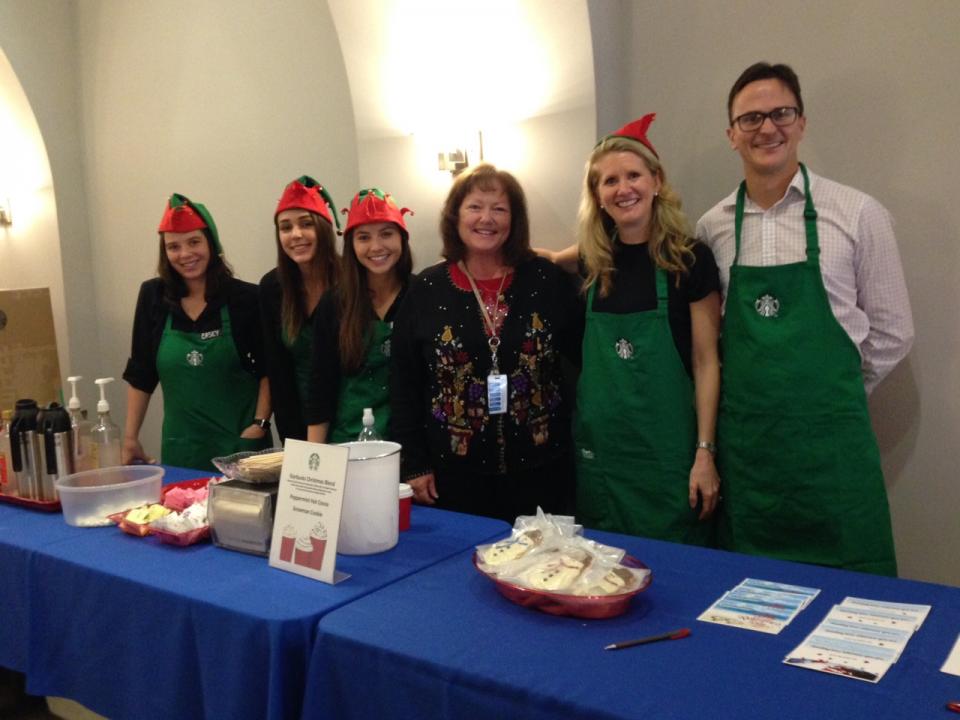 Seasonal Sips in Santa Clarita courtesy of Princess Cruises and Starbucks, with Jan Swartz (President) as guest Barista.