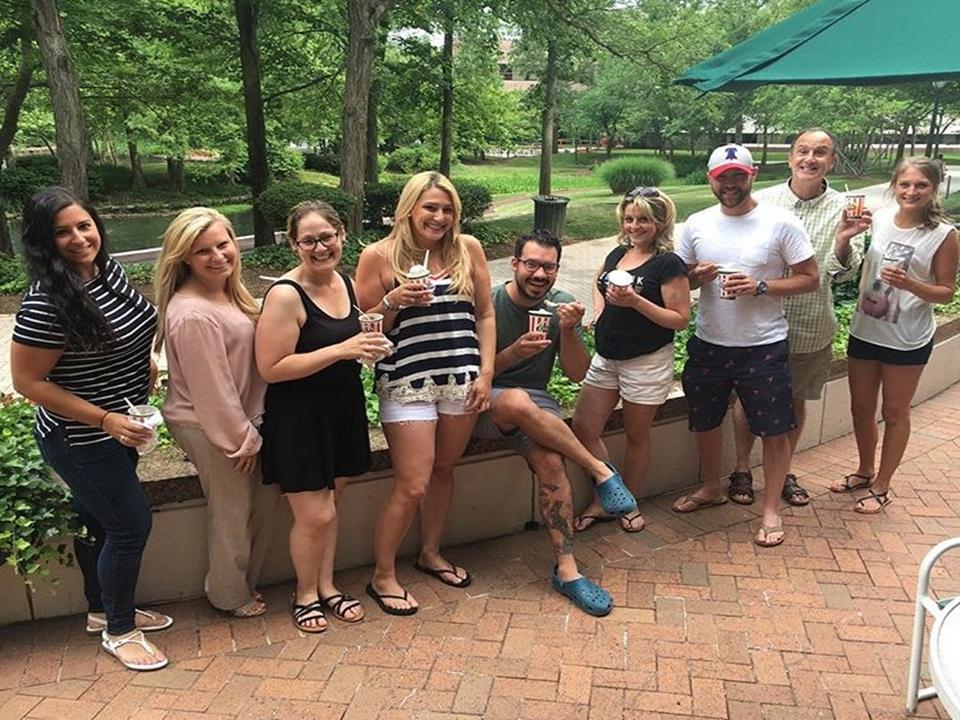 Annual shorts, t-shirts, and sandals day with Italian Ices!