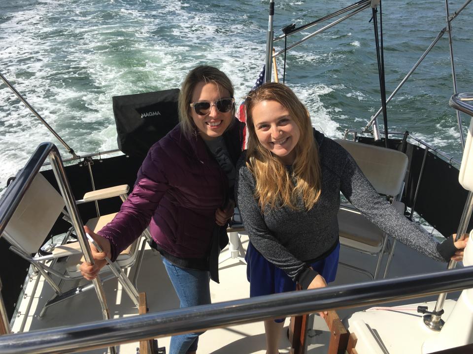 Kristina and Maria sailing off into sea