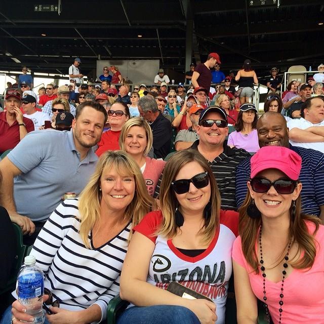 Fun at a baseball game