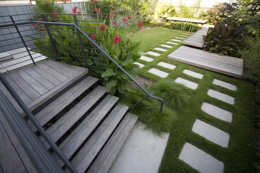 Feel free to relax in the office zen garden.