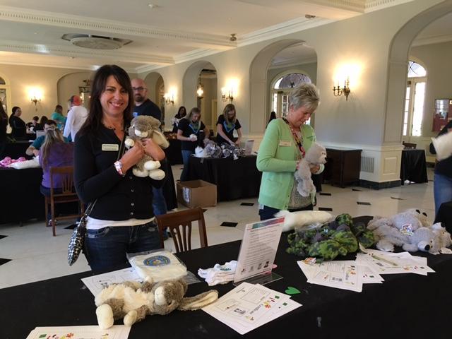 Making Stuffed Animals to Donate to The Children's Hospital during Team Enrichment Day