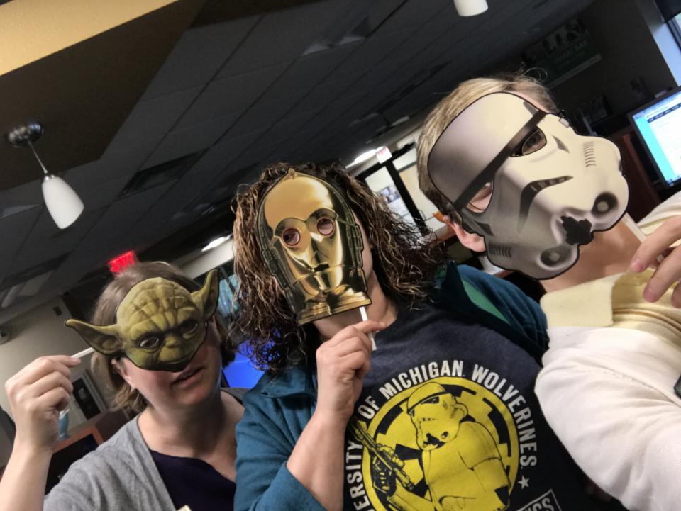 Team Membes Celebrate May the 4th During Spirit Week