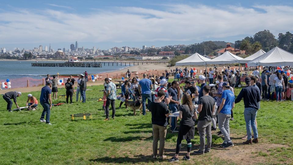 Periscopers enjoy the company summer picnic at Crissy Field!