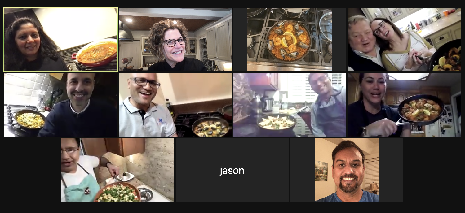 Virtual Team Cooking Class and Dinner